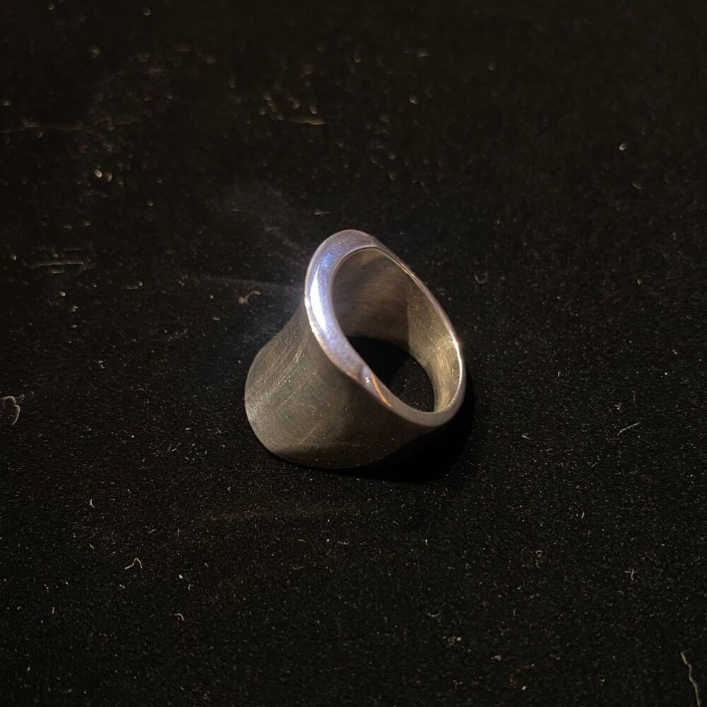 Modern Sterling Silver Ring - image 3